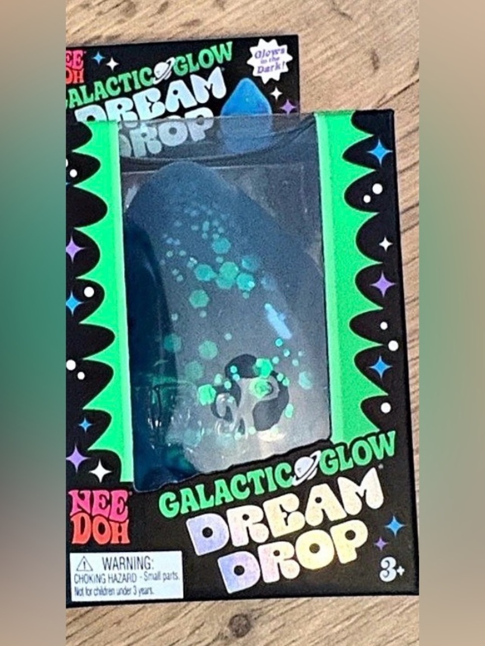 NeeDoh Galactic Glow Dream Drop blue. Authentic. Fast ship safe ship,